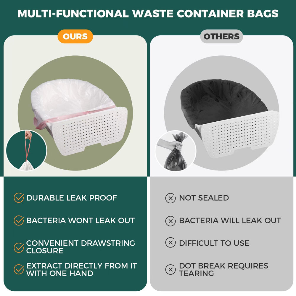TELEGLO heavy-duty LDPE material bag demonstrating durability and tear resistance.