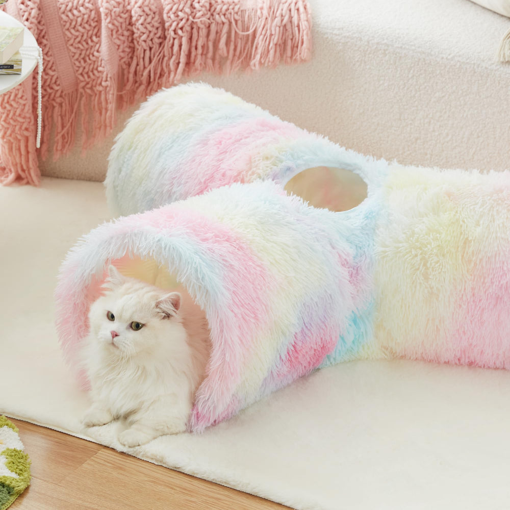 Tempcore tunnel exits feature a dangling ball for engagement and chase.