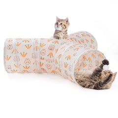 Tempcore cat tunnel peephole and ball toy adds interactive exploration and chasing fun.