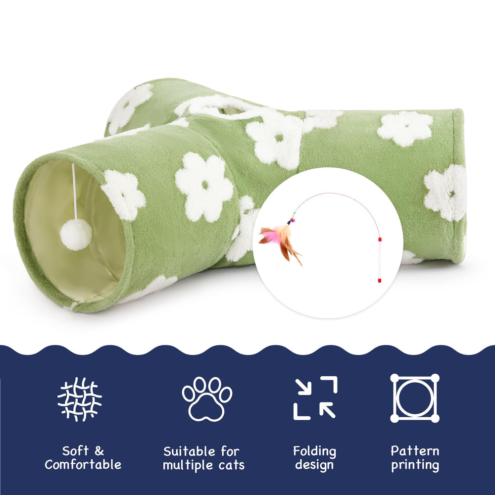 Tempcore Flannel Cat Tunnel decor adds cozy vibe to living space.