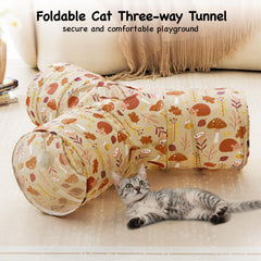 Tempcore túnel para gatos con bola colgante para juego.