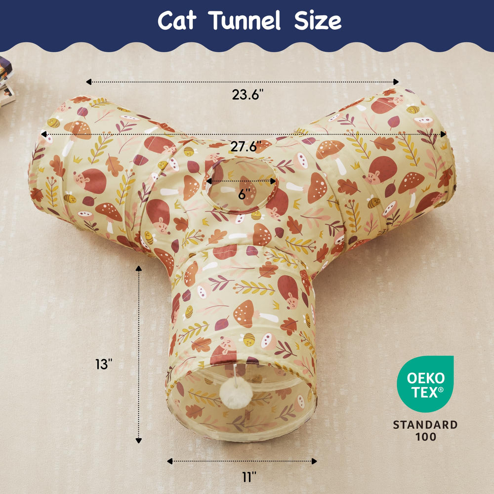 Tempcore túnel para gatos plegable y portátil para viajes.
