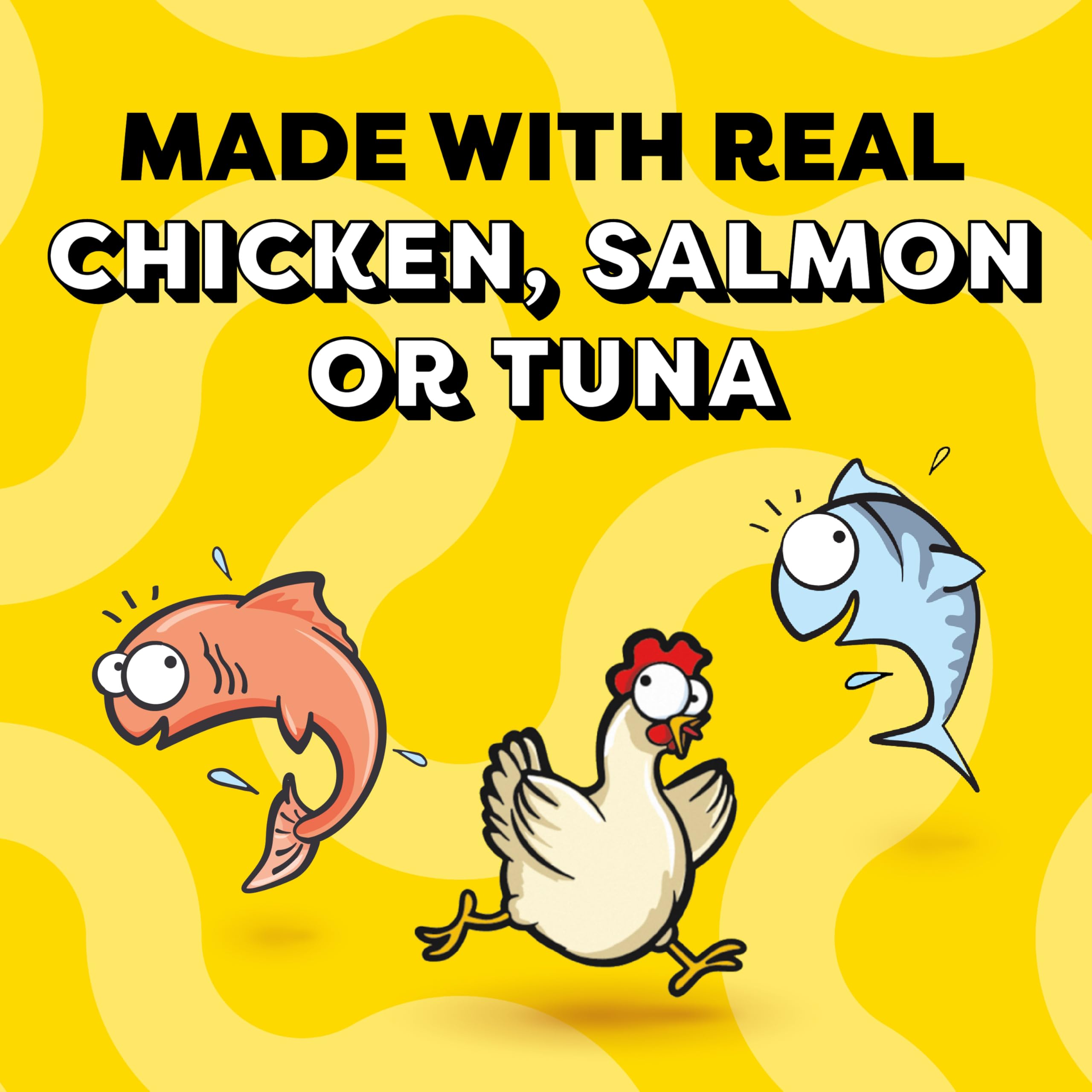 Temptations Creamy Puree tuna tube close-up shows rich taste ideal for treats.