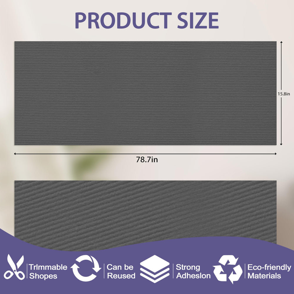 TENGYYY Cat Scratch Furniture Protector Mat adhesive side up for quick, mess-free setup.