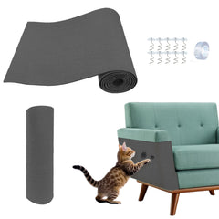 TENGYYY Cat Scratch Furniture Protector Mat full view shows generous 78.7x15.8in coverage.