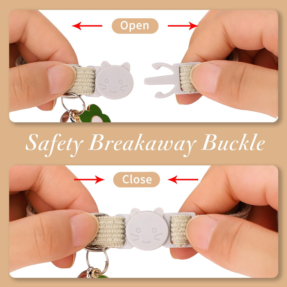 TENICER washable cat collar illustrates easy cleaning and durable fabric.