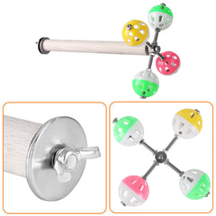 Teniinet perch secured to cage with washers and screws