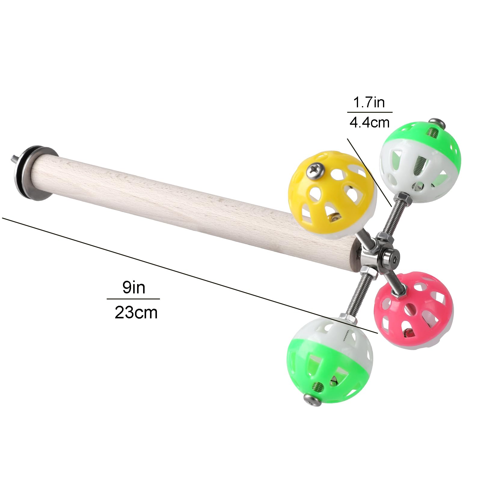 Teniinet natural beech wood perch for safe chewing and exploration