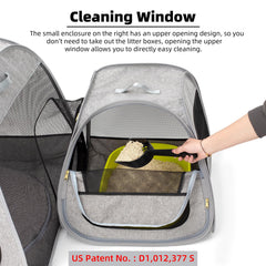 Tenrai lightweight travel playpen offers portable pet space anywhere.