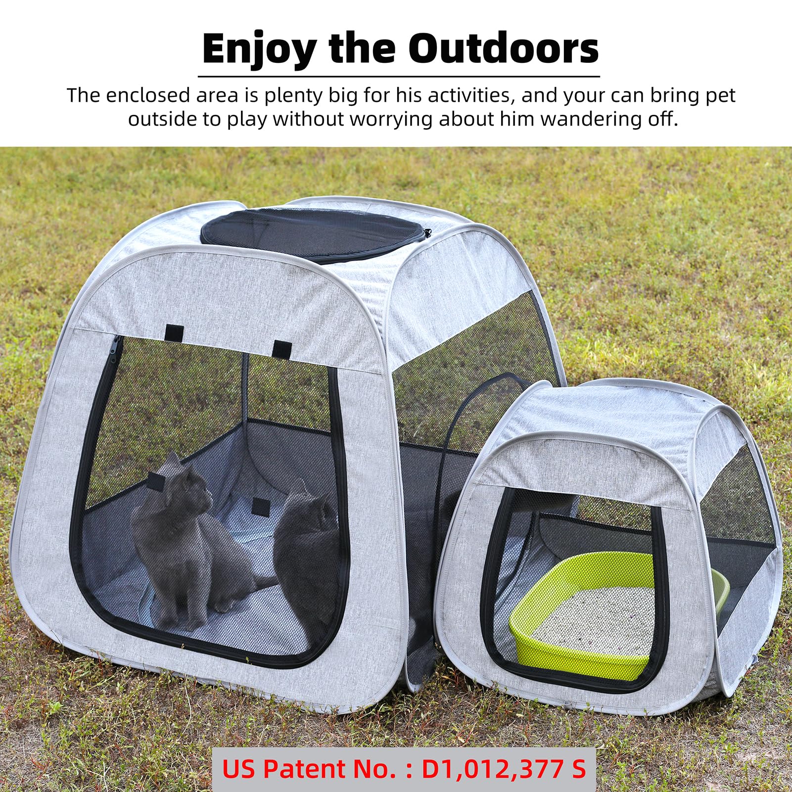 Tenrai outdoor indoor pet enclosure suits indoor living and yard play.