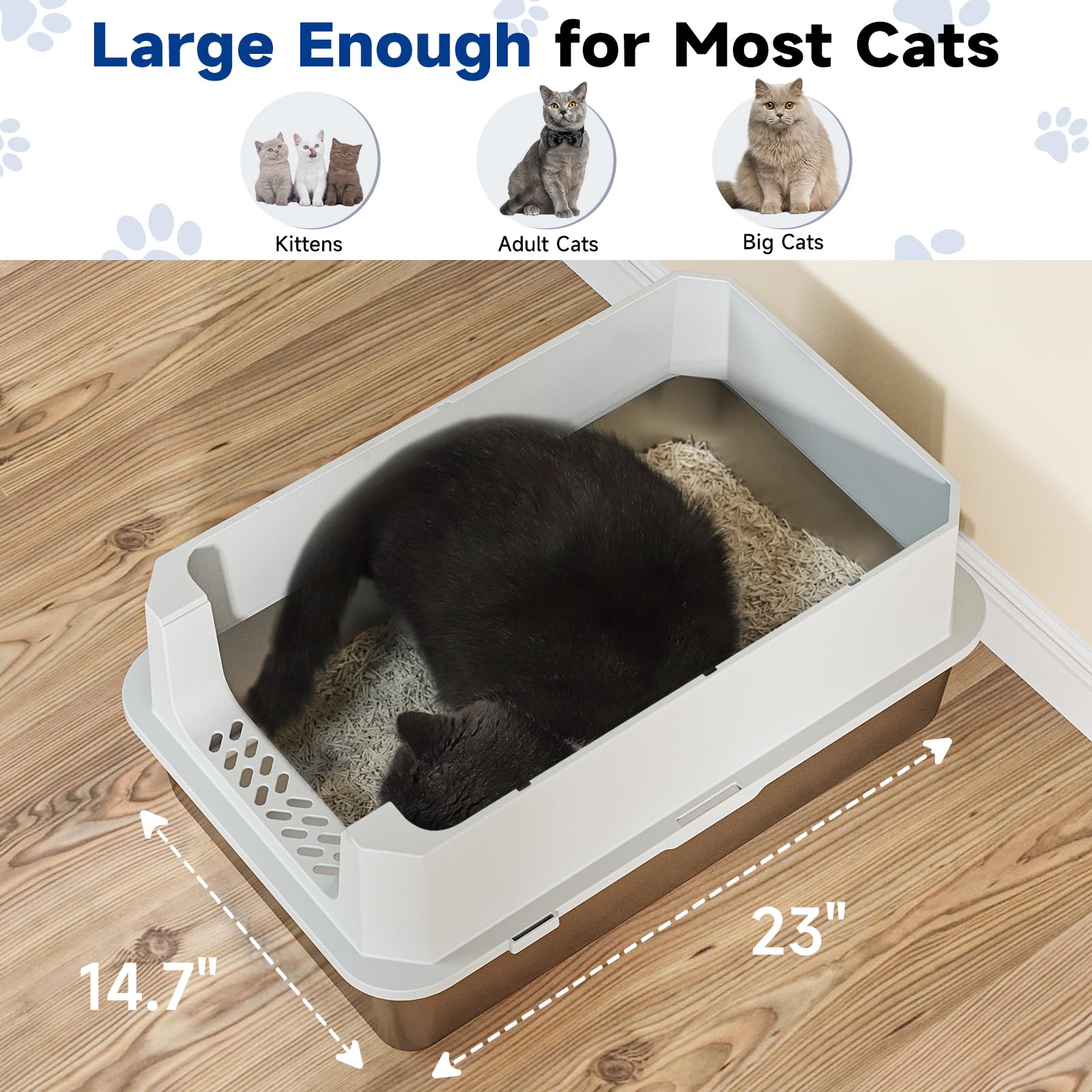 Tentizon rust-proof steel pan for durable, lasting use and simple cleaning.