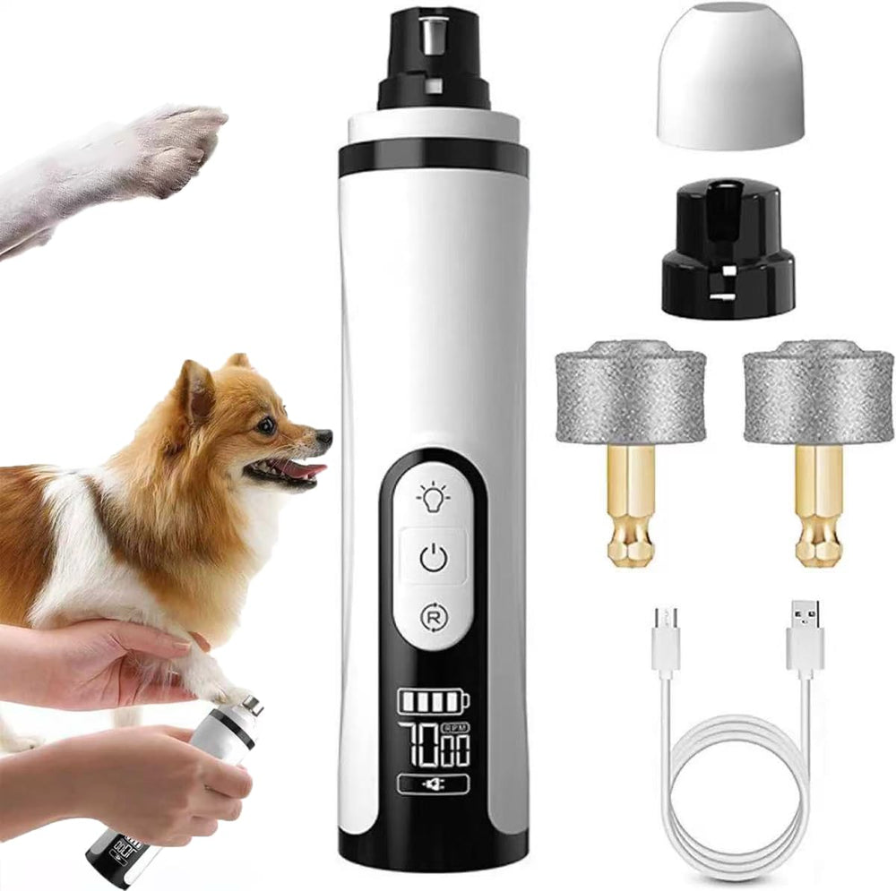 Teotopoa Silent Groom Pro nail grinder with LED light for precise, safe pet nail trimming.