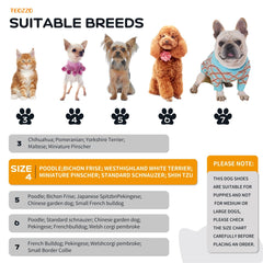 TEOZZO dog boots with reflective band for safer night walks.