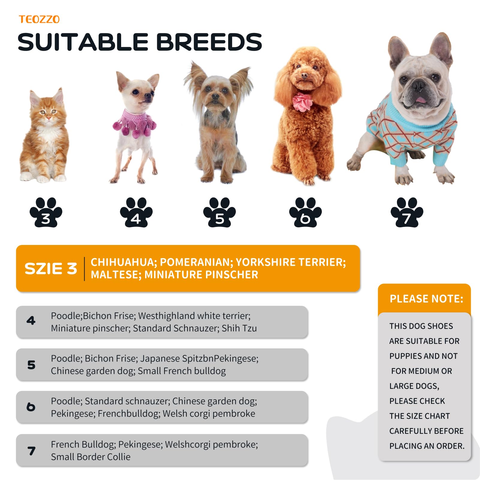 TEOZZO dog shoes with anti-slip sole for stable traction indoors.