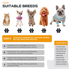 TEOZZO dog shoes with anti-slip sole for stable traction indoors.