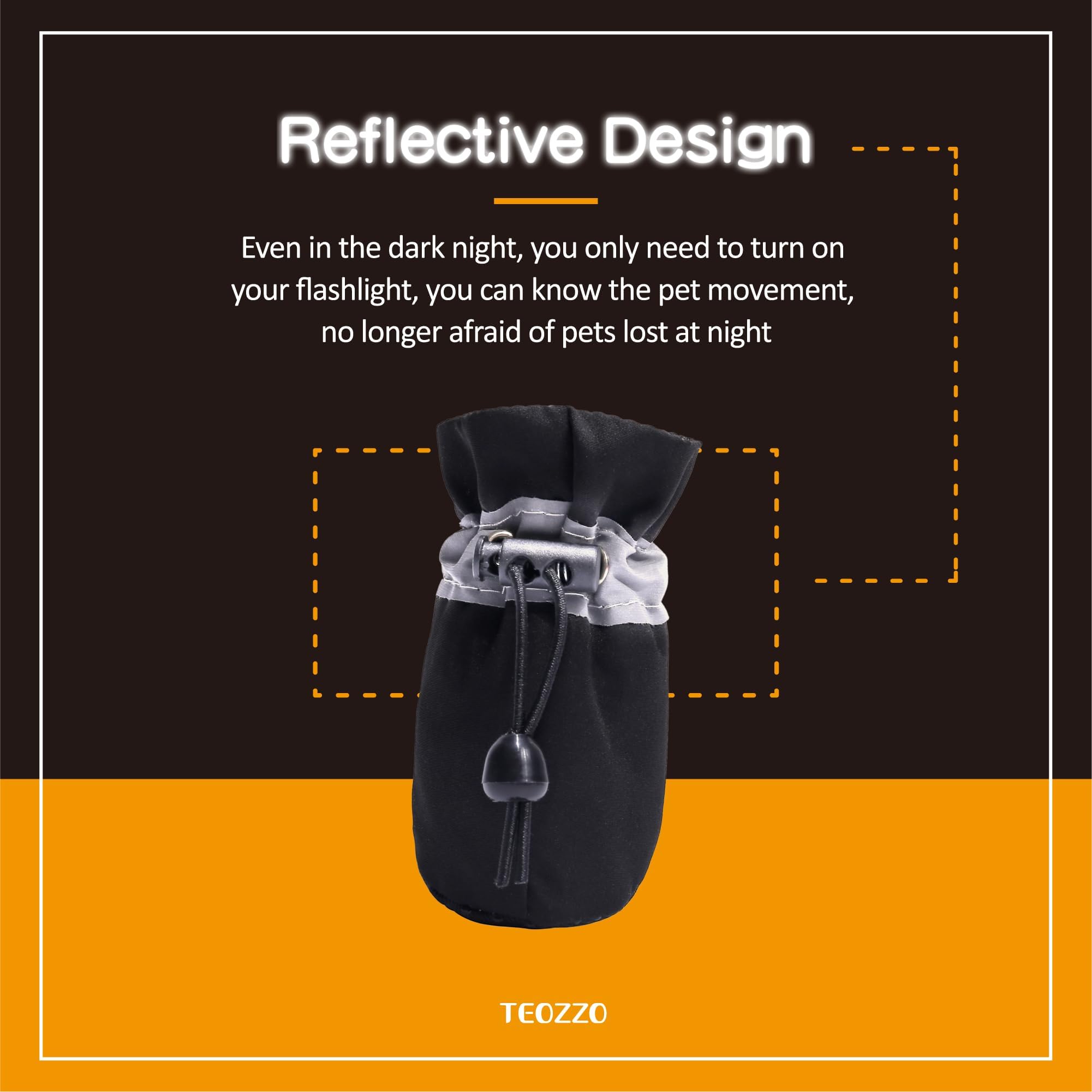 TEOZZO dog shoes washable fabric ideal for indoor use and daily wear.