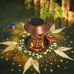 Tepaken solar-panel-light highlights outdoor charm with twilight illumination.