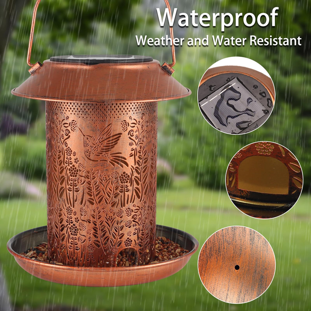 Tepaken garden-decor hummingbird feeder suited for ground or hanging