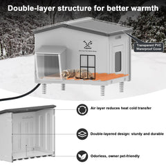 Tepoal interior warmth from heating core creates a cozy den