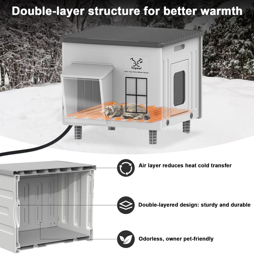 Tepoal stackable design image demonstrates space-saving setup for barns or garages