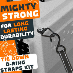 Terixe RuffLand kennel compatibility visual on truck bed.