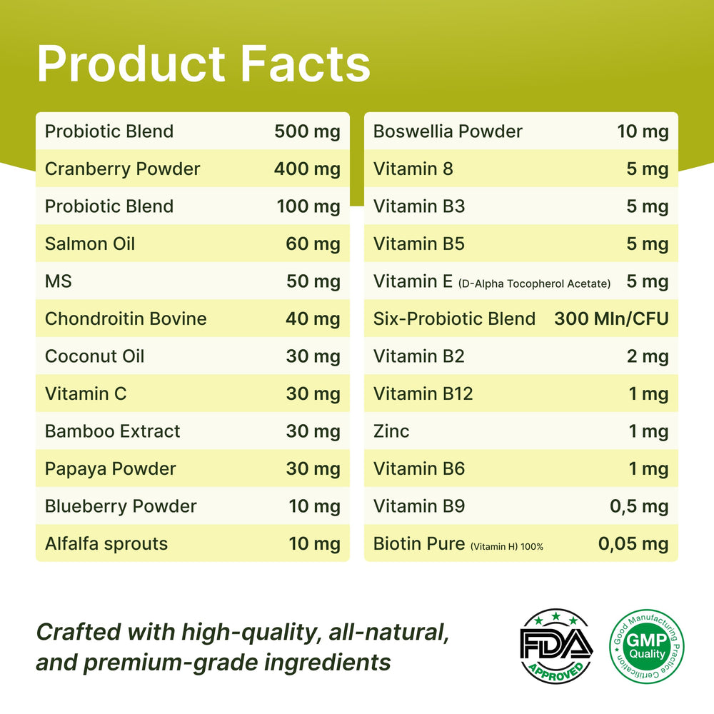 Terrapaws natural beef-flavor chews illustrate a palatable daily routine.