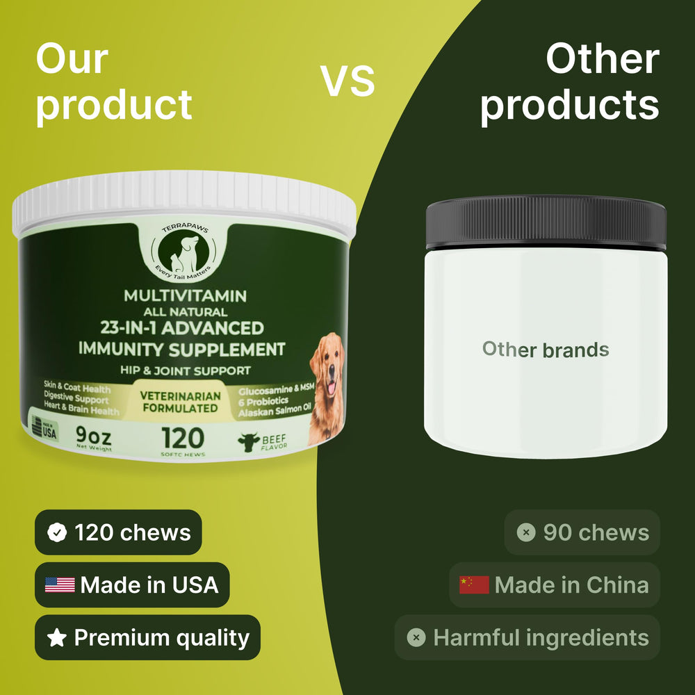 Terrapaws skin coat omega-3 bottle promotes shiny coat and comfort.