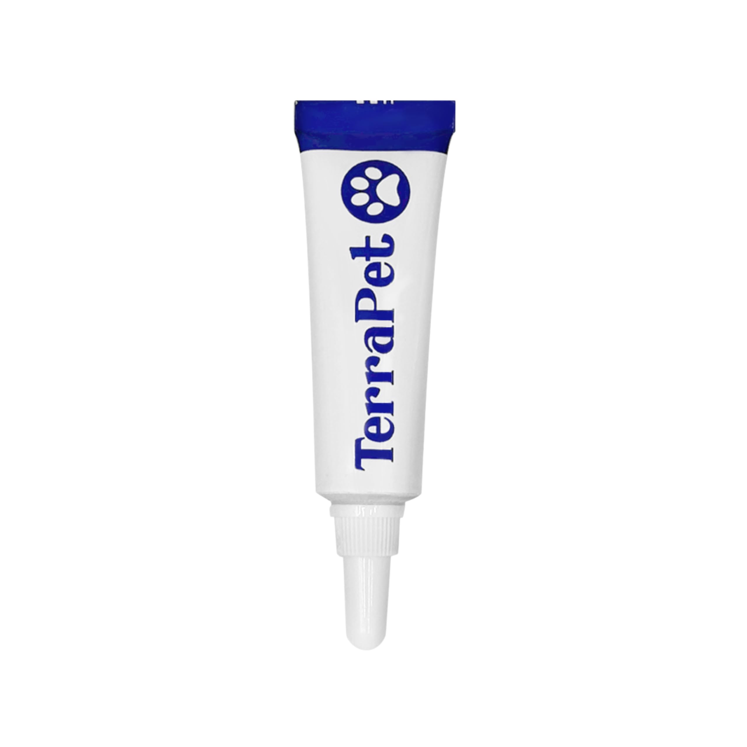 TerraPet 1-8 oz tube close up emphasizes compact size for travel