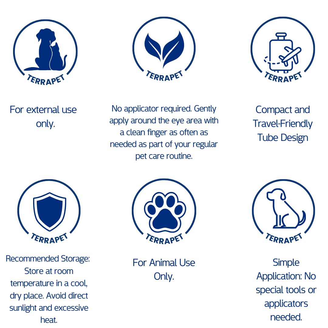 TerraPet dog eye area care close up highlights gentle care around eyes