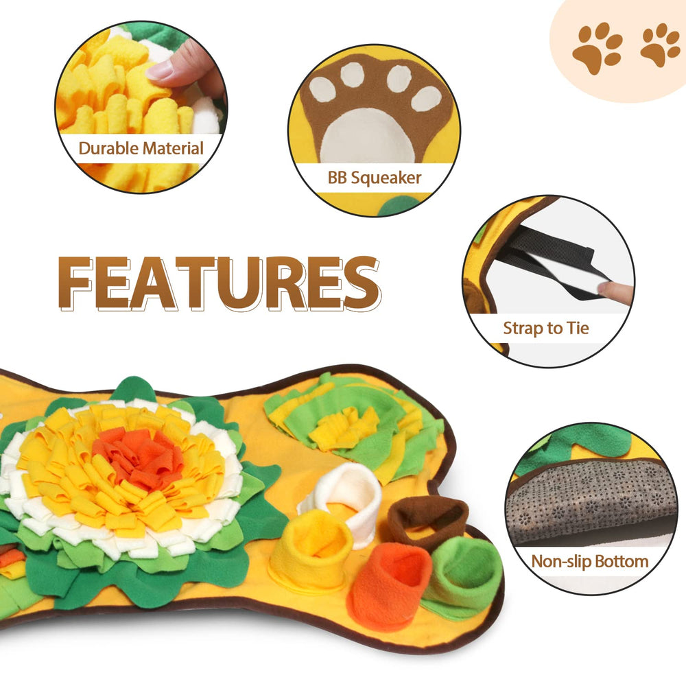 Tesitehi Snuffle Mat corner-games design challenges clever dogs during feeding