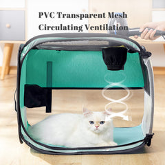 TESSVEYA drying box top view emphasizes airy mesh and visibility during use.