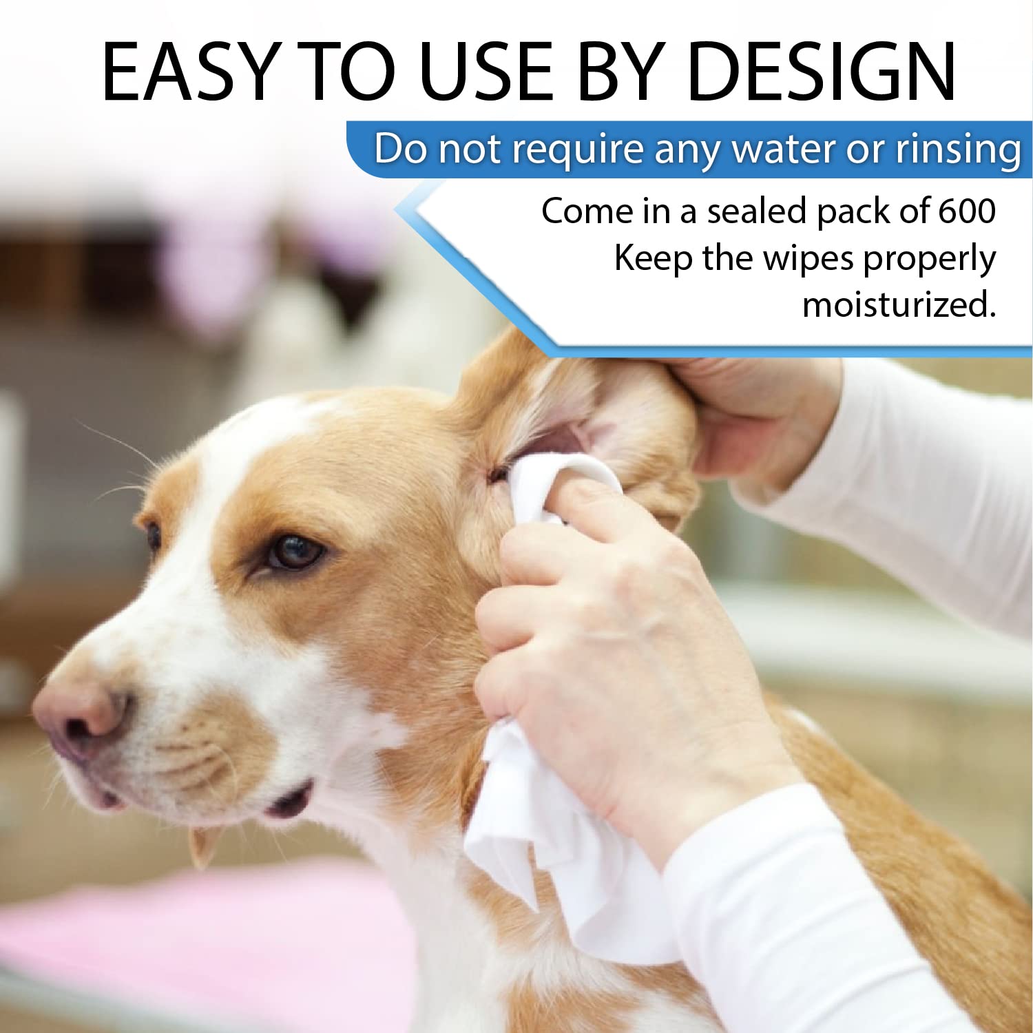 Tetesol Dog Wipes bum for a fast, freshen-up between baths.