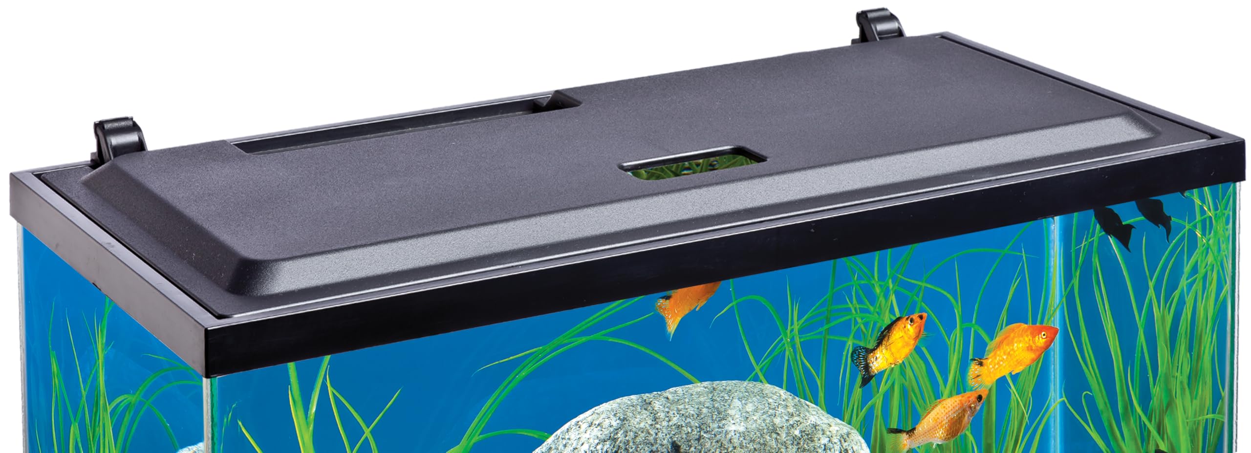 Tetra LED Hood with energy-efficient LEDs reduces bulb replacements over time.