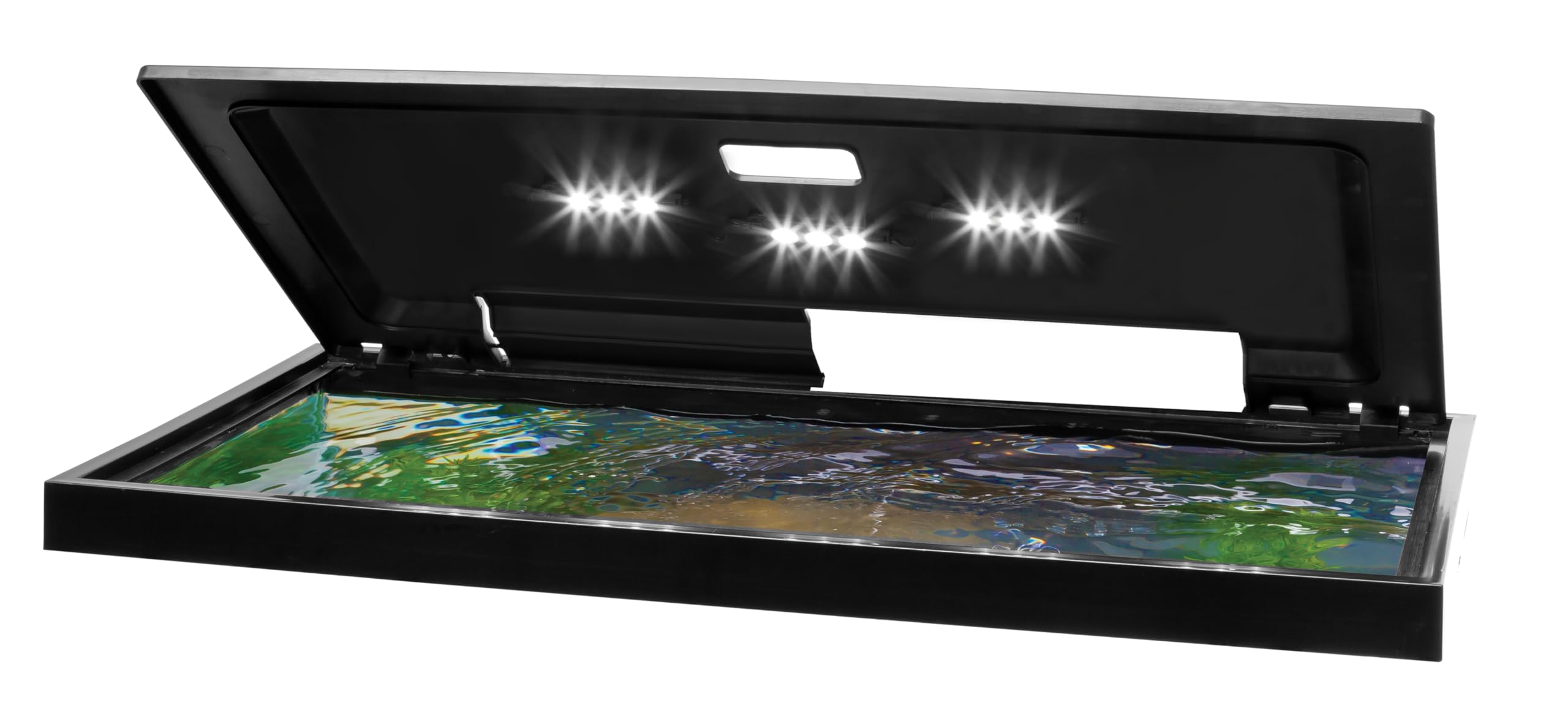 Tetra LED Hood fits common 20x10 tanks, including 10- and 16-gallon setups.