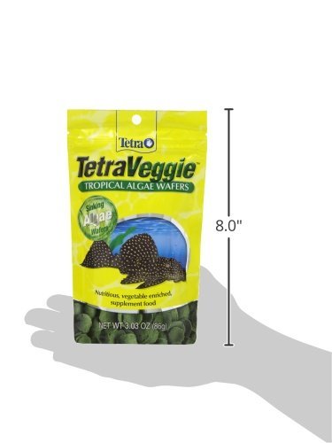 TetraVeggie algae wafers dish-serving in bowl for portion control.