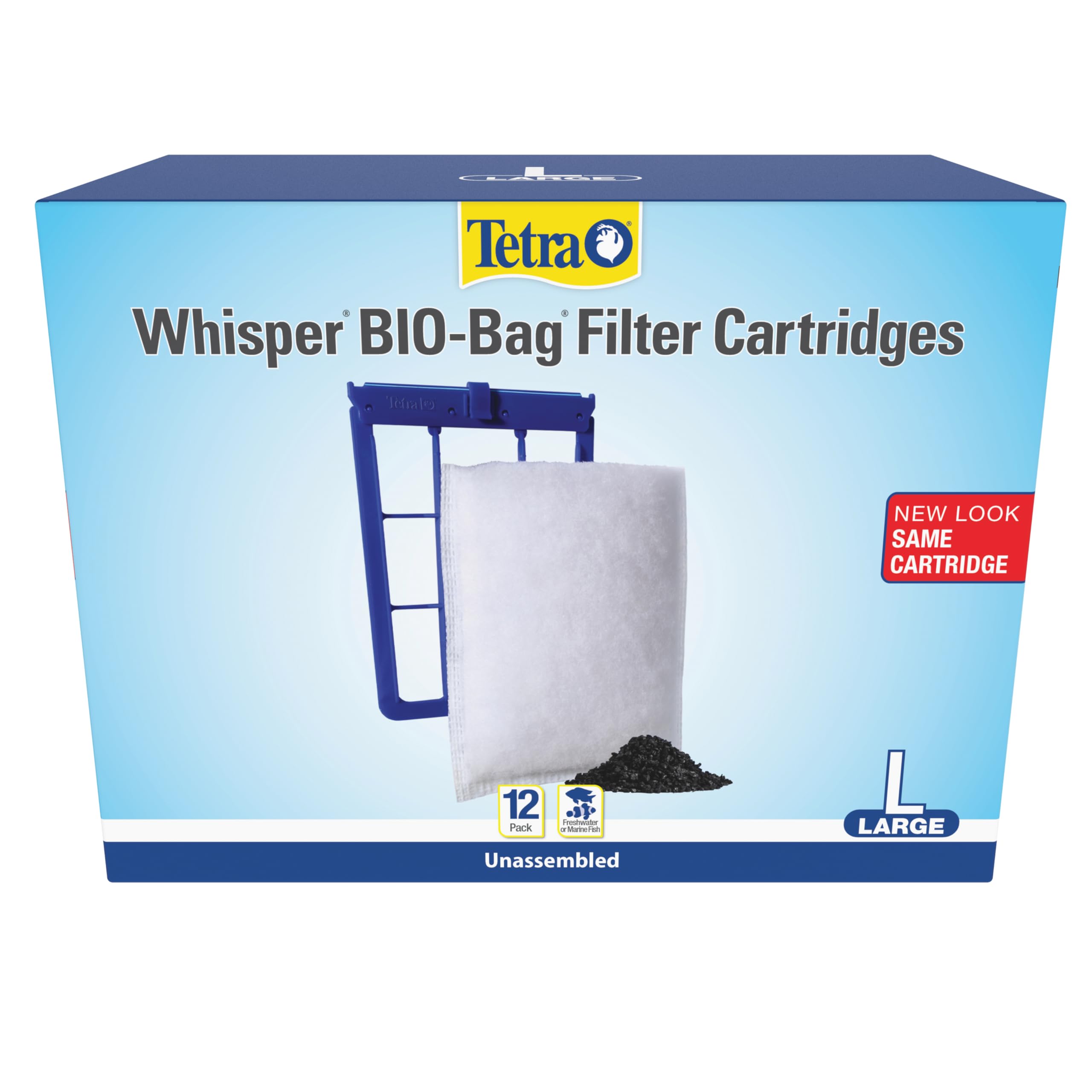 Tetra Whisper Bio-Bag: filtro de carbono sin ensamblar para agua clara.