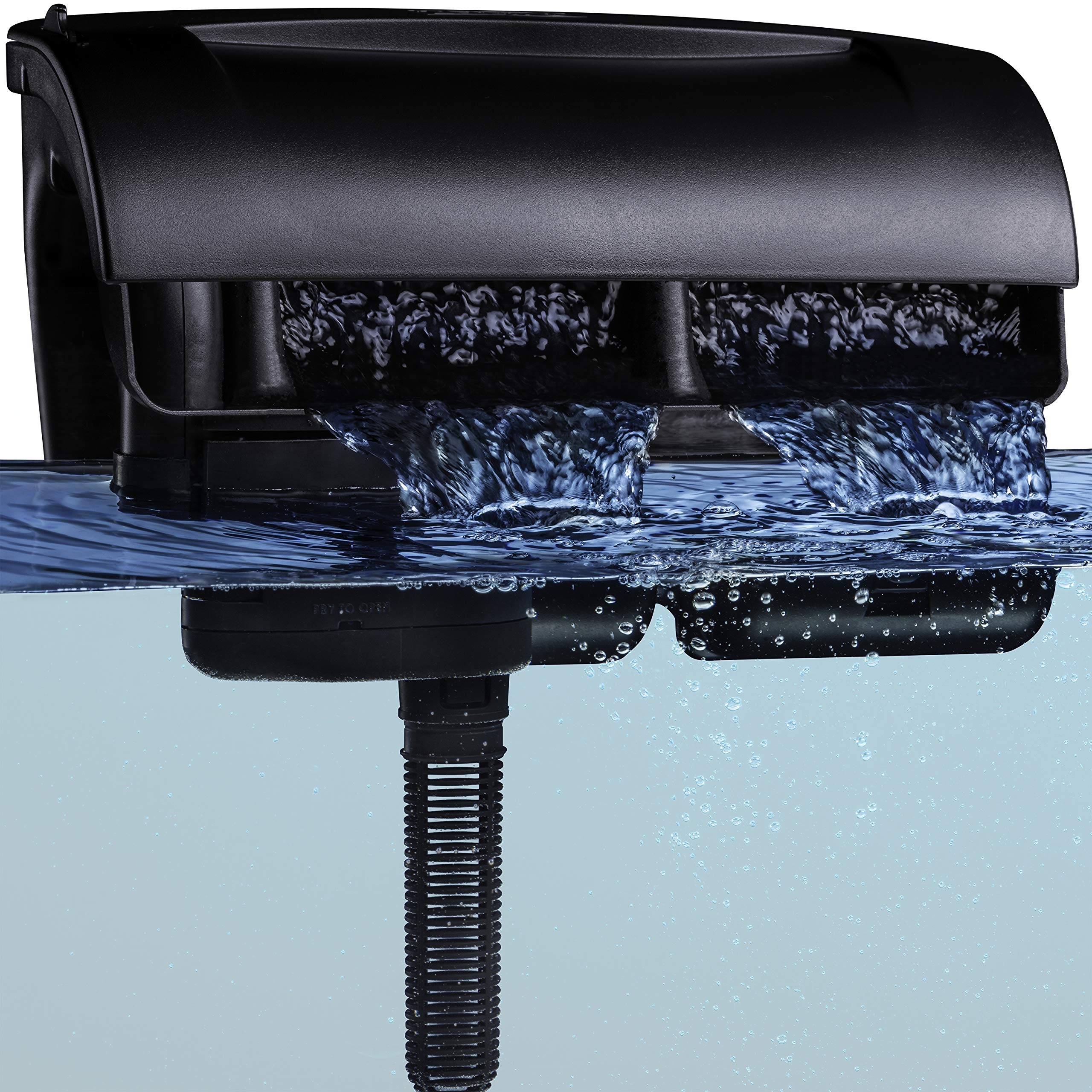 Tetra Whisper IQ Power Filter side view compact fit in 60-gallon tanks
