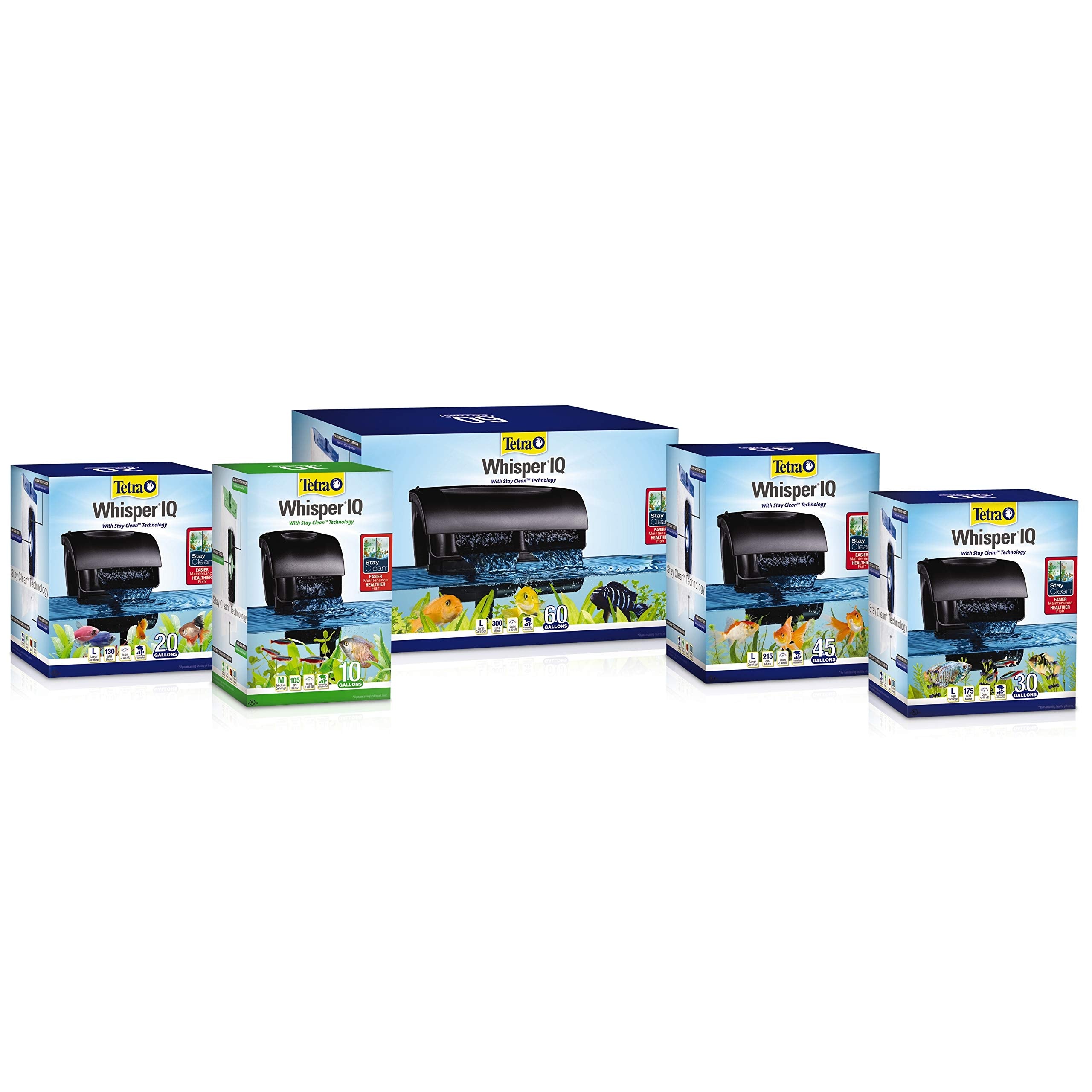 Tetra Whisper IQ Power Filter in-aquarium setup demonstrates simple integration with freshwater tanks