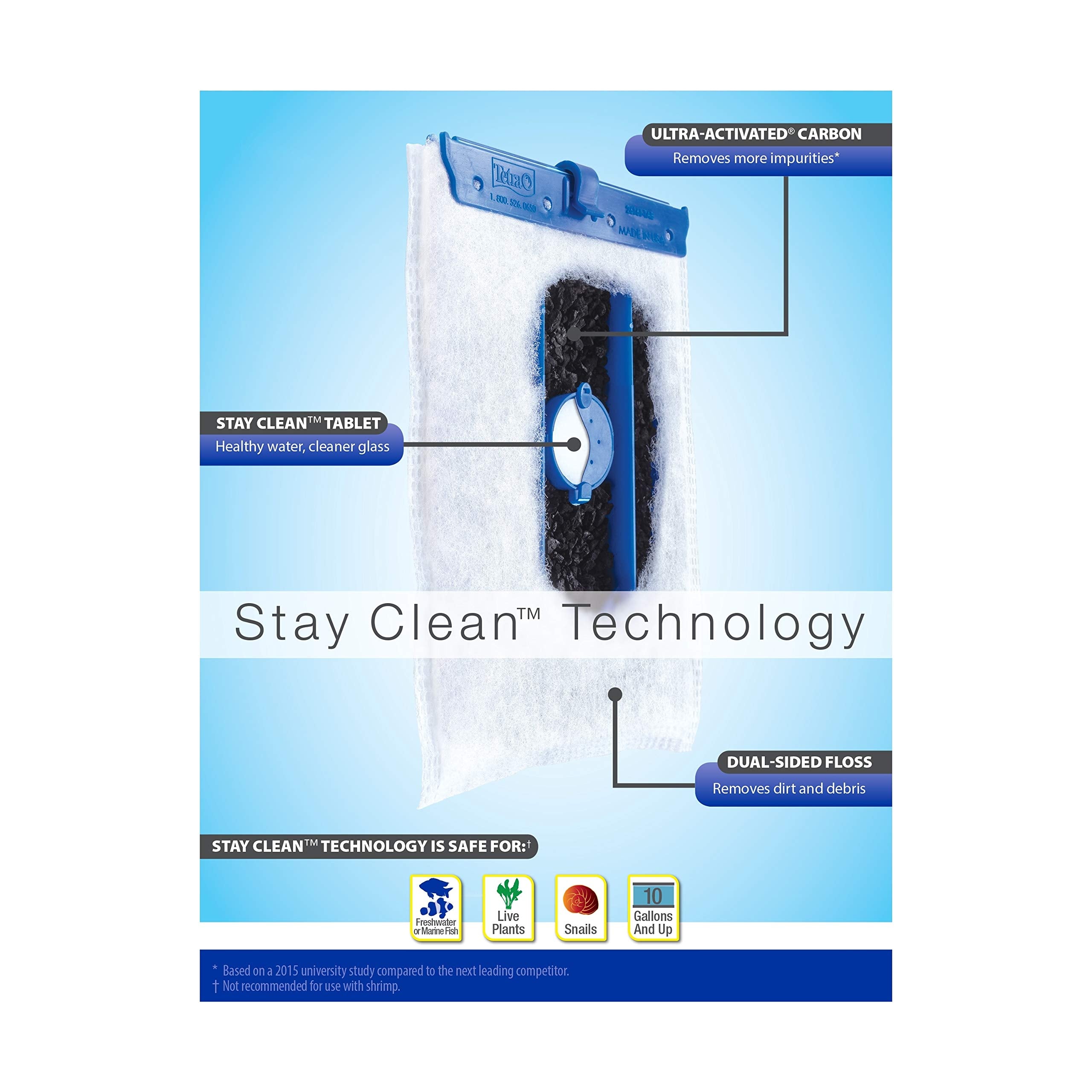 Tetra Whisper IQ Power Filter blue cartridge view signals easy cartridge changes