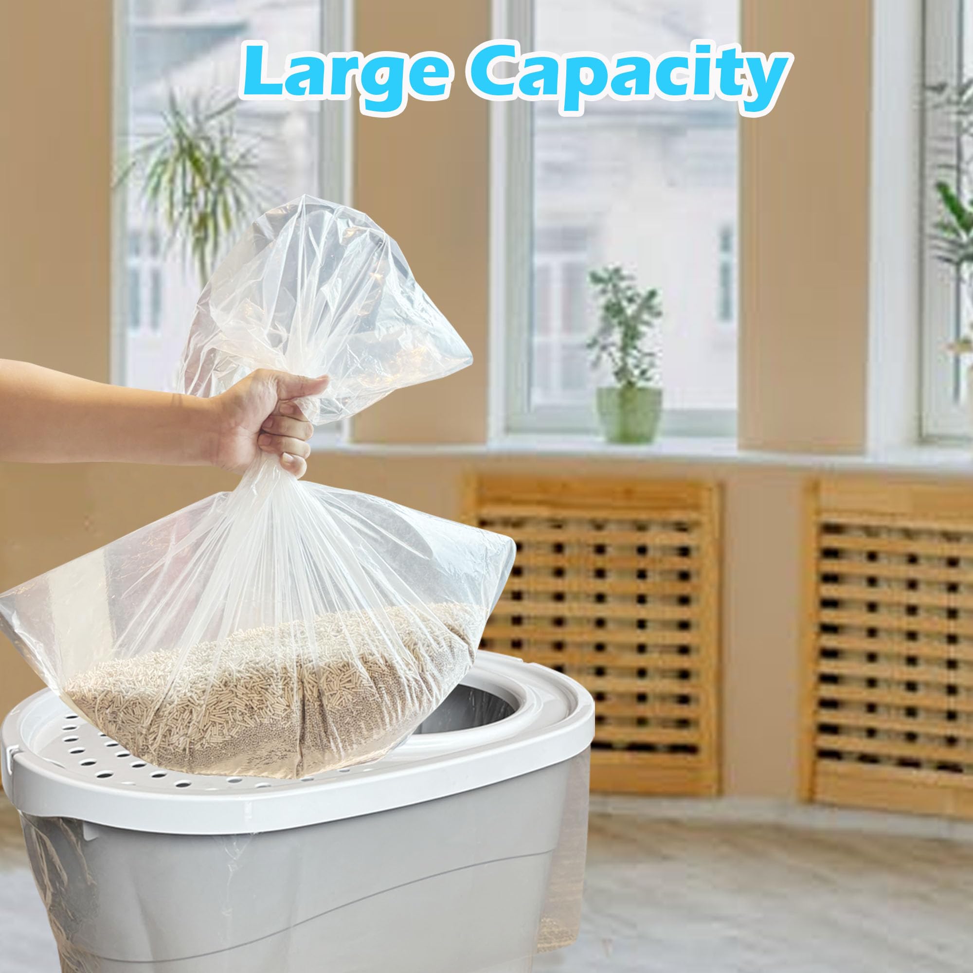 TeurWone 30-pack litter liners offer ample replacements and extended lifespan.