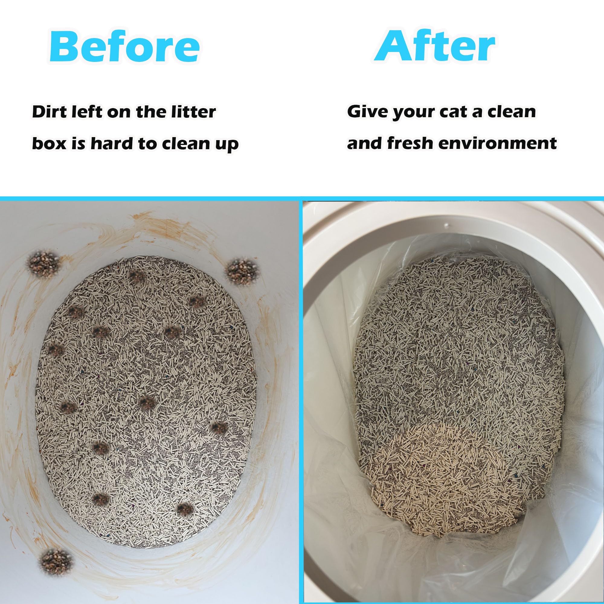 TeurWone easy-setup litter liner enables fast installation and mess-free use.