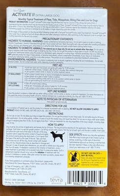TevraPet Activate II vet-approved seal signifies professional endorsement.