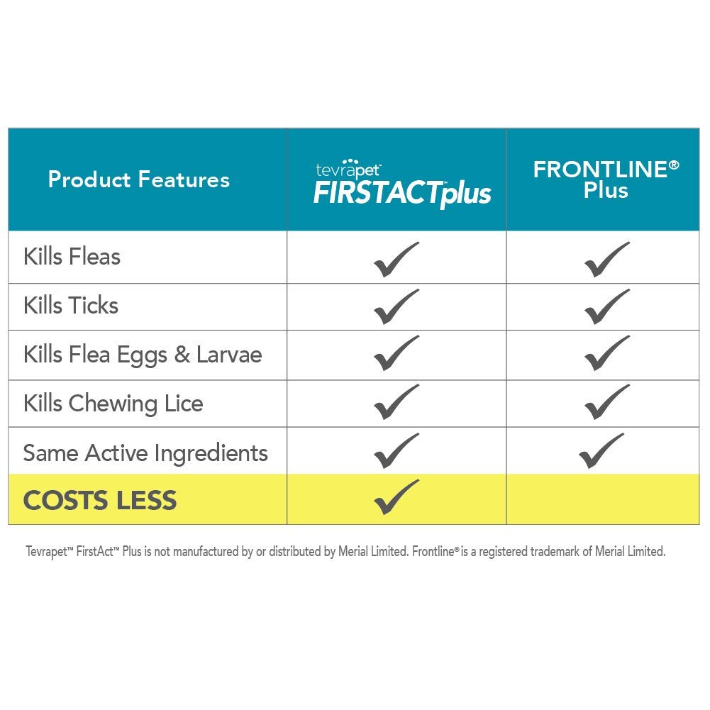 TevraPet FirstAct Plus cat application shows simple topical treatment.
