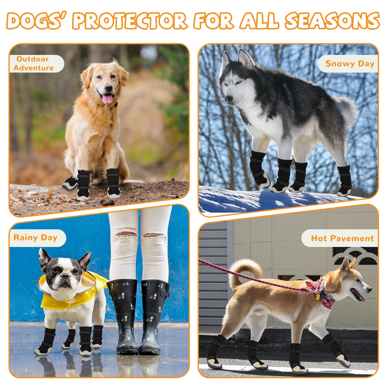 TEWIWAP dog shoes for hiking — designed for outdoor adventures.