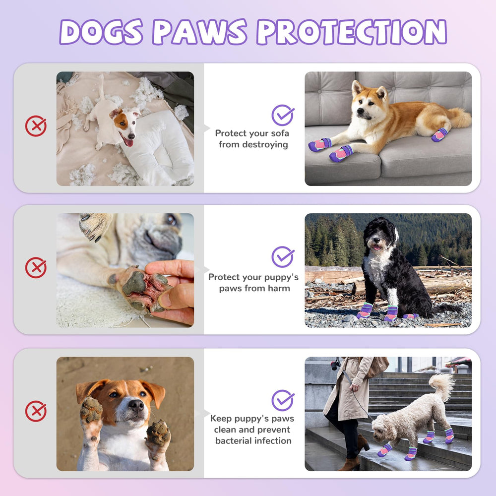 TEWIWAP dog shoes PU waterproof toe protecting paws from moisture