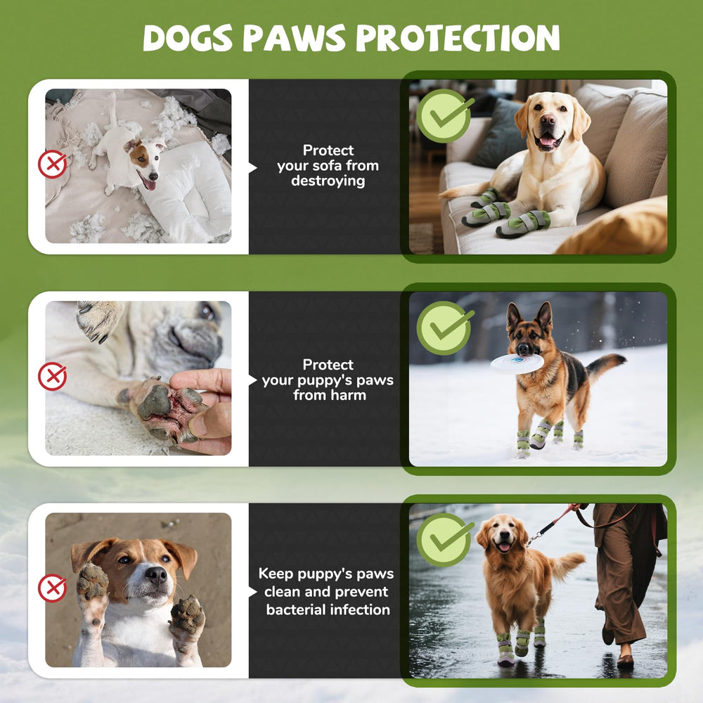 TEWIWAP HydroShield upper keeps paws dry in slush and rain.