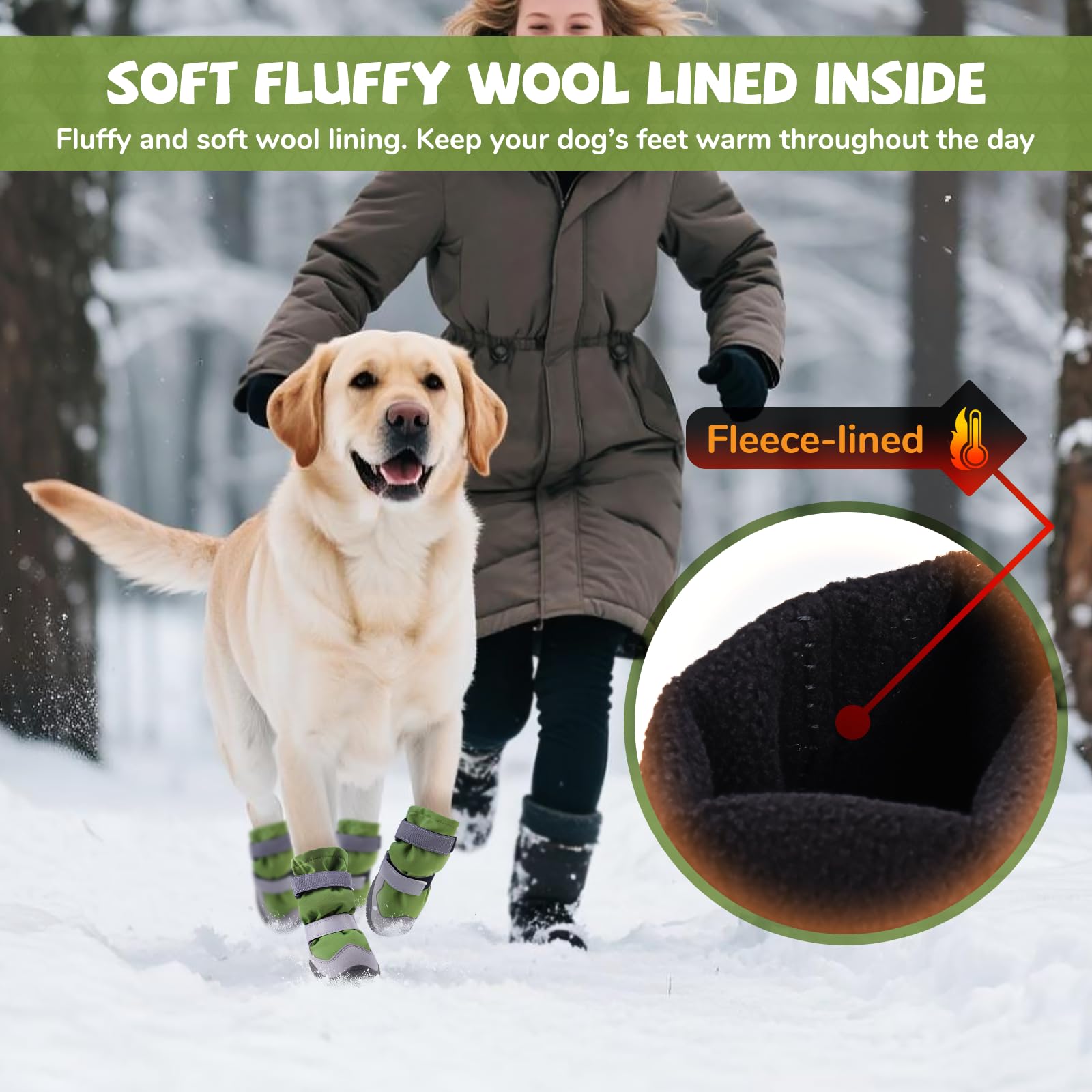 TEWIWAP ice-grip sole offers enhanced traction on icy paths.