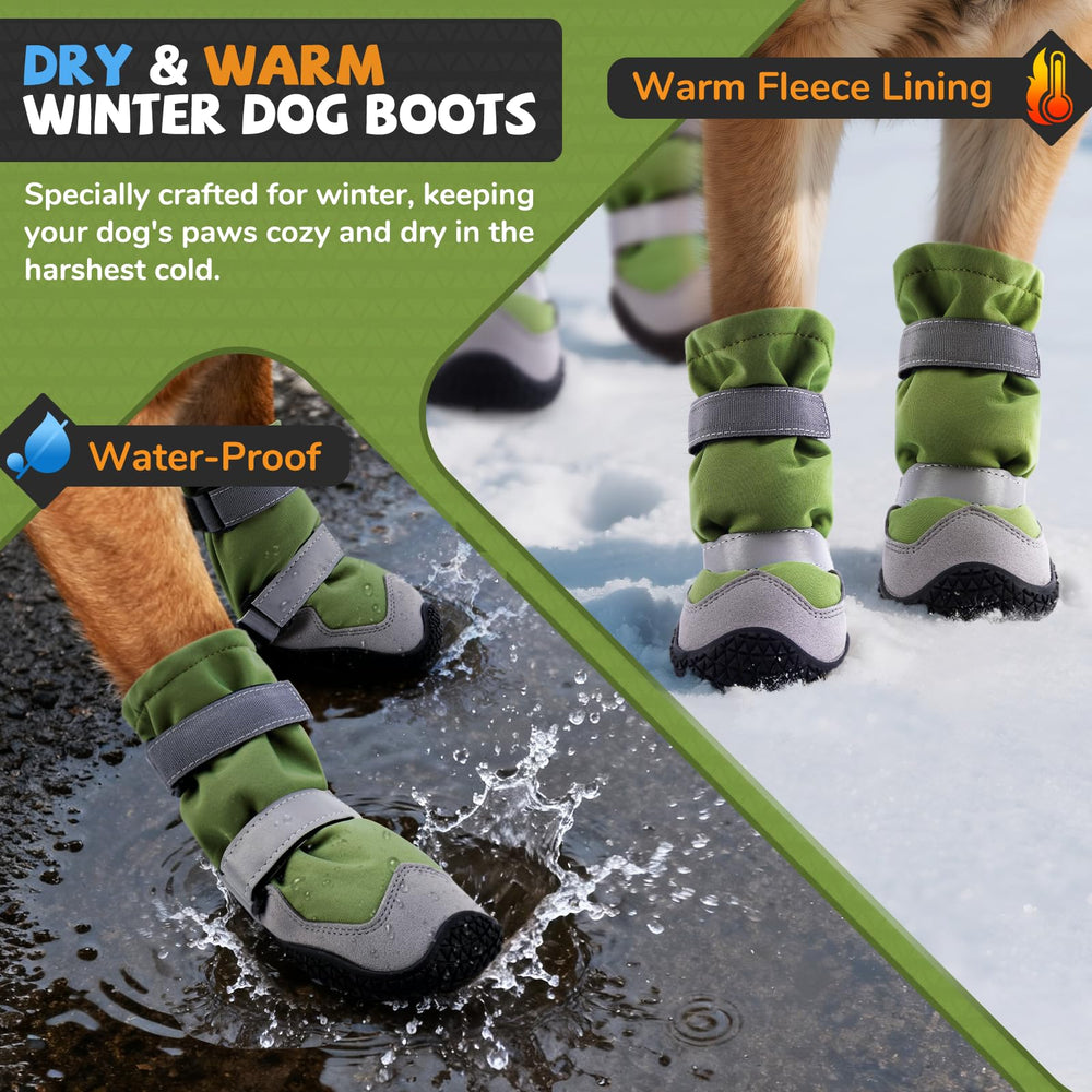 TEWIWAP reflective straps improve visibility on dawn or dusk walks.