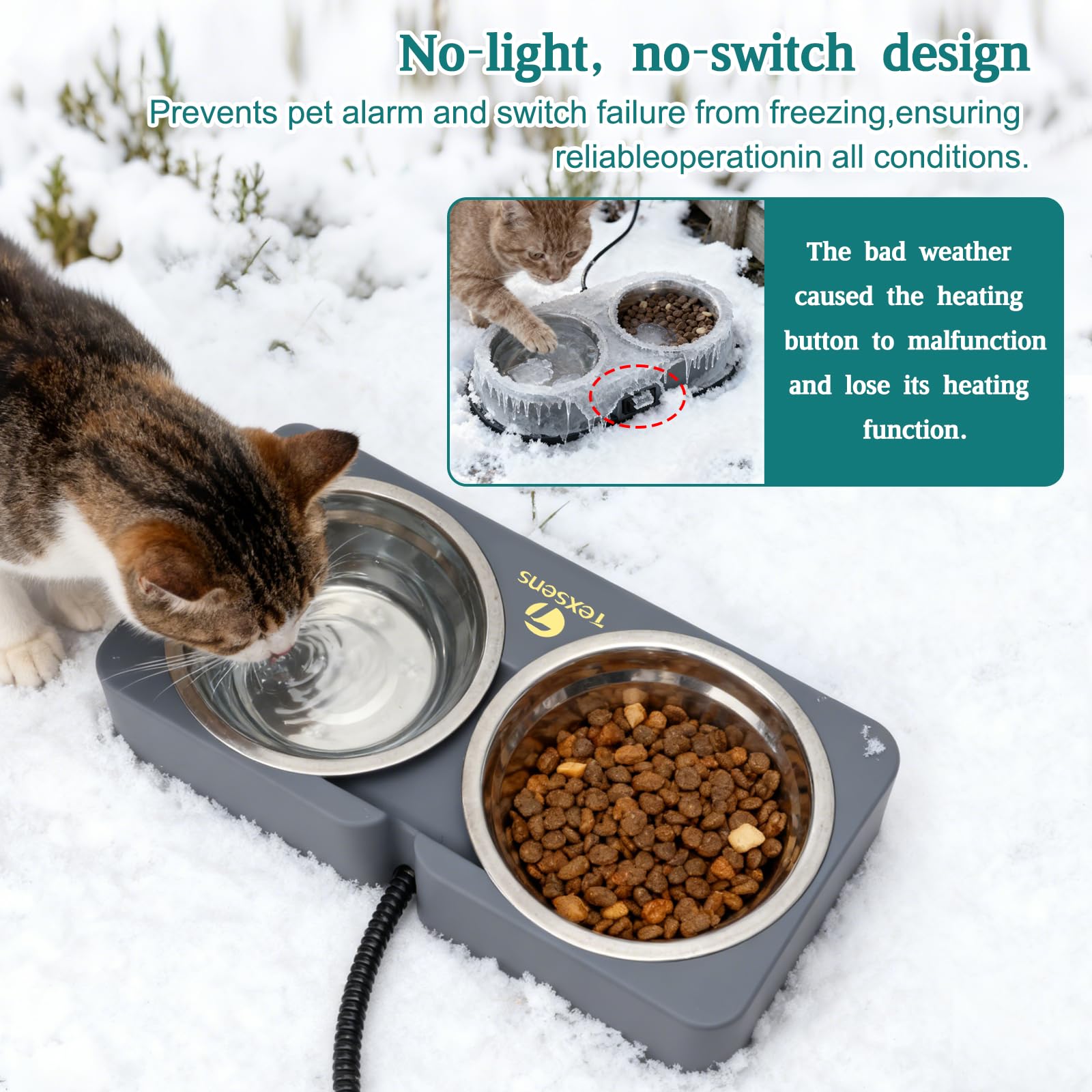 Texsens BPA-free outer shell provides a non-toxic outdoor feeding experience.