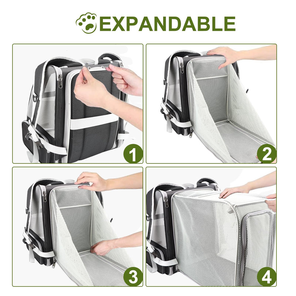 Texsens Cat Backpack chest buckles reduce load and prevent shoulder strap slipping.